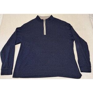 The Normal Brand Sweatshirt Men’s 2XL Blue Pullover 1/4 Zip Lightweight Fleece